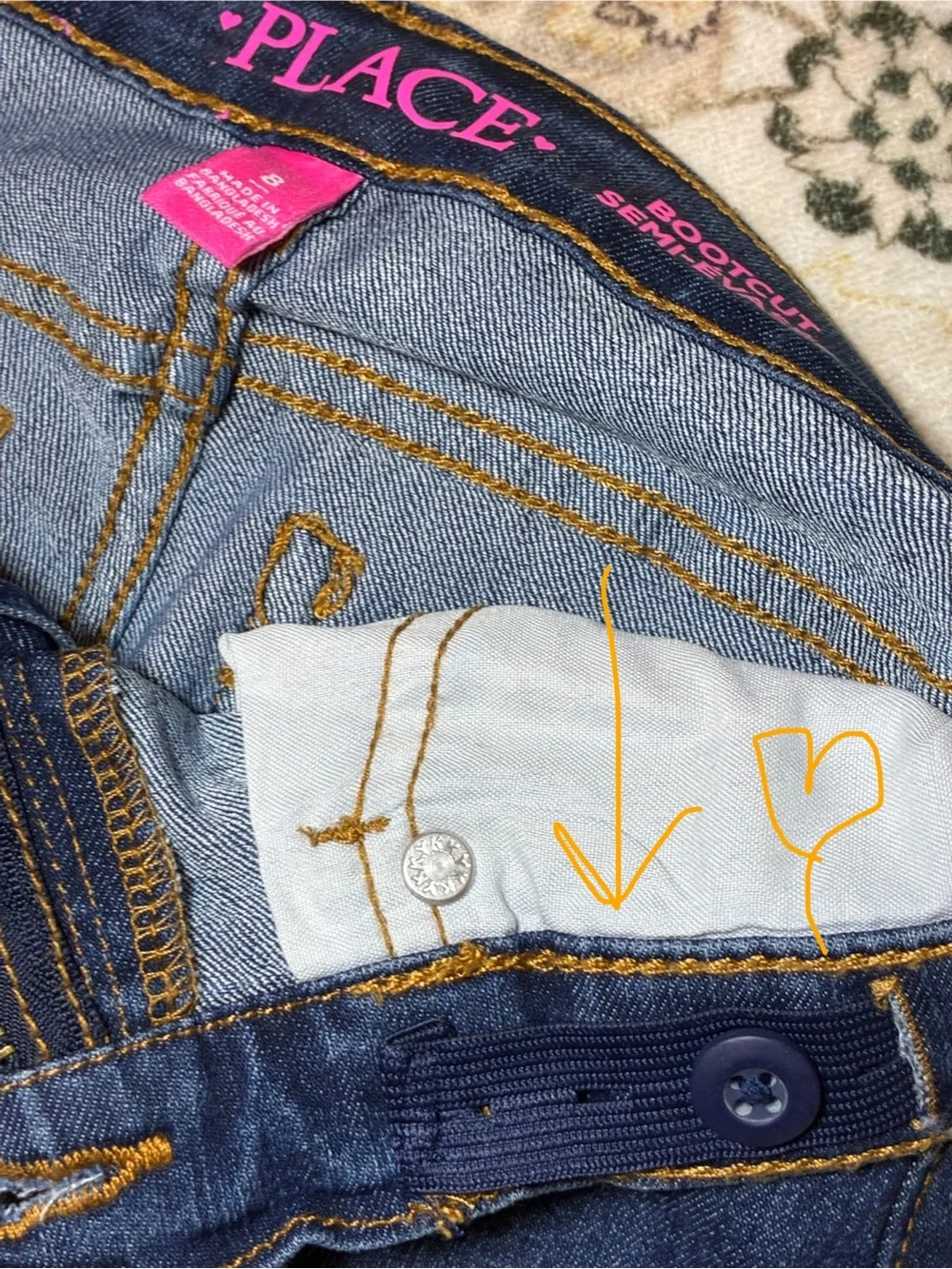 Old Navy and The Children's Place Girls Blue Skinny & Dark Bootcut Jeans